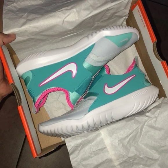 nike flex runner aqua